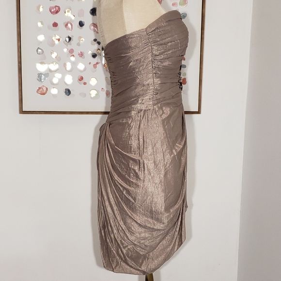 bebe cocktail dress with beaded bodice size Small - Picture 2 of 5